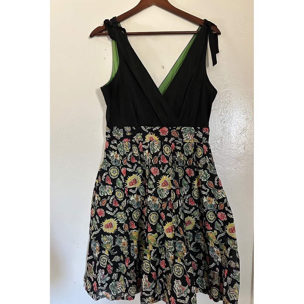 Anthropologie Maeve Bora Bora Souvenir Print Cotton Dress – Size 6